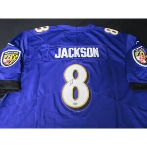 Lamar Jackson Signed Jersey GAA COA